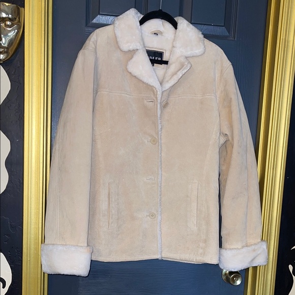 Adler Jackets & Blazers - Chic Beige Teddy Jacket